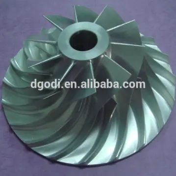 customly made stainless steel boat impeller produced by 5-axis machine
