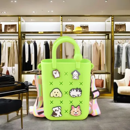 Cute Mini Silicone Waterproof Tote Handbag for Kids and Girls