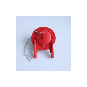 Kit de remplacement du clapet de toilettes à soupape d'économie d'eau universelle - Flapper en caoutchouc rouge de 2,5 'avec chaîne en acier inoxydable HO108