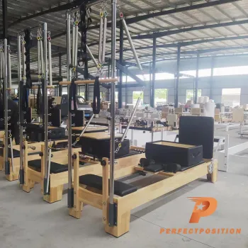 Custom Wood Home Studio: Gym Machines, Pilates Reformers, Trapezes