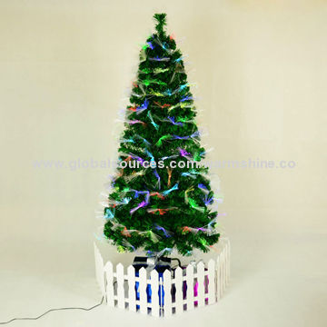 Artificial Fiber-optic Christmas Tree, OEM and ODM Orders Welcomed