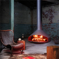 Indoor Rotating Fireplace Wood Charcoal Hanging Fireplace Manufactory