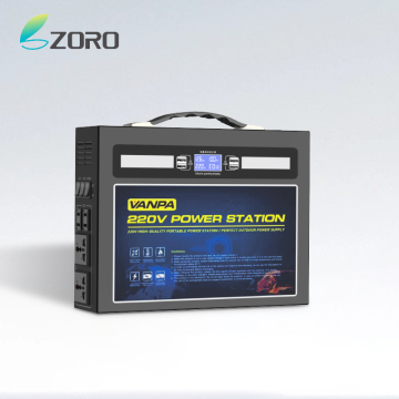 Zoro 600W 420WH 600WH Power Power Station พร้อมจอแสดงผล LED และเอาต์พุต USB หลายรายการ
