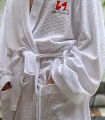 Thin Waffle Bathrobe Home Pajamas