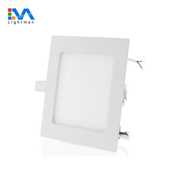 AC85-265V Warm Light 6W 120x120 Ultra Thin Recessed Square LED Panel Downlight