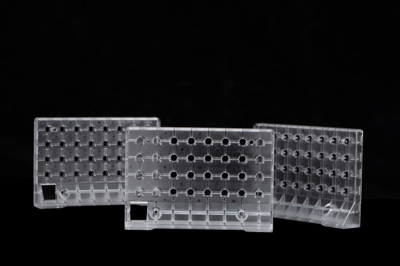 Transparent PC injection tray