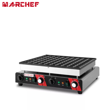 Electric Mini Krep Yapıcı - Atıştırmalık Makineler 3kw 100 Delik Poffertjes Maker