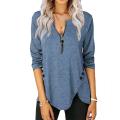 Womens Casual Long Sleeve Tunic Shirts