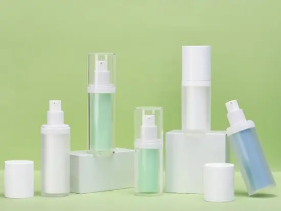 Plastic Round Double Wall Refillable Airless Bottle