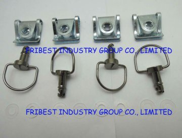Racing quick release fairing fastener clip bolt gun metal color