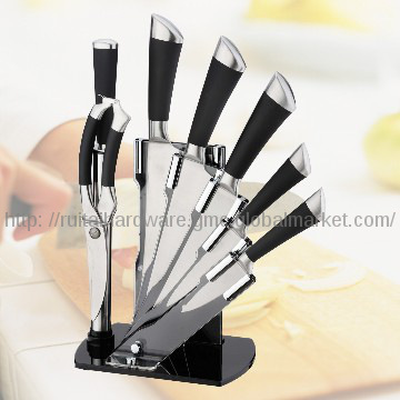 Kitchen knife set knife sharpener steel