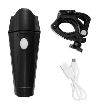 USB Rechargeable Bicycle Head Lamp and LED Tail Light Set for Outdoor Riding