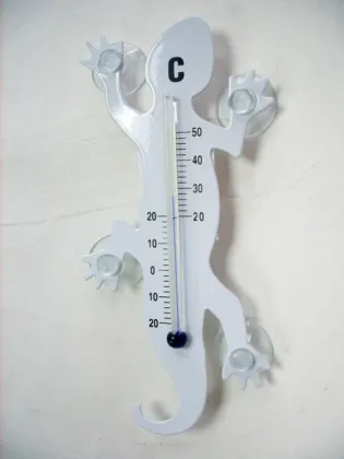 Large White Gecko Mercury Thermometer