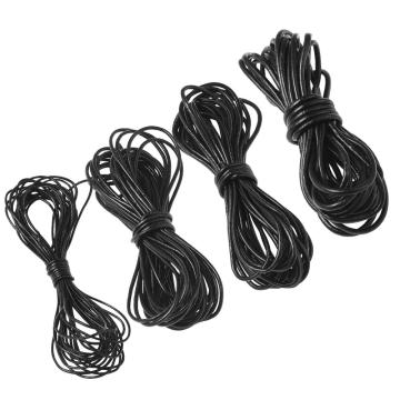 5m/lot 1mm 1.5mm 2mm 3mm Cowhide Leather Cord Leather Jewelry Round Cords for Jewelry DIY Making Material Supplies F80