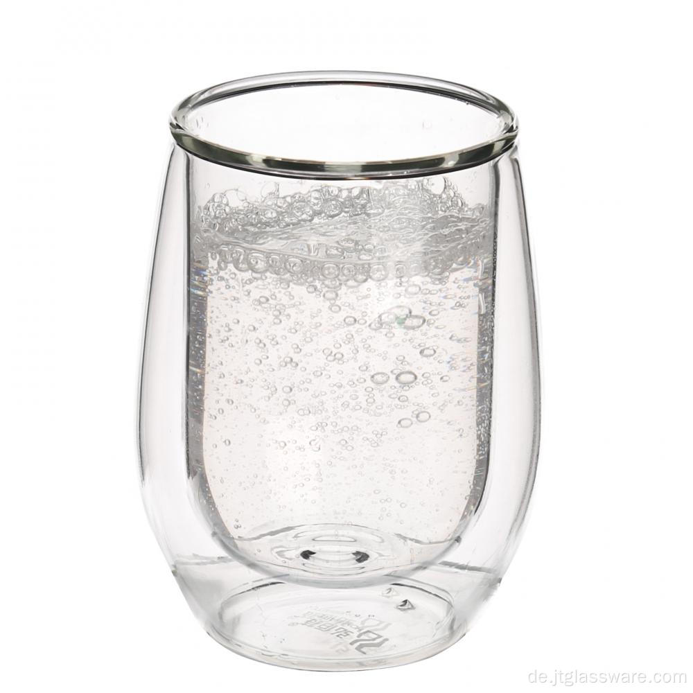 Doppelwandiger Hot Item Glasbecher