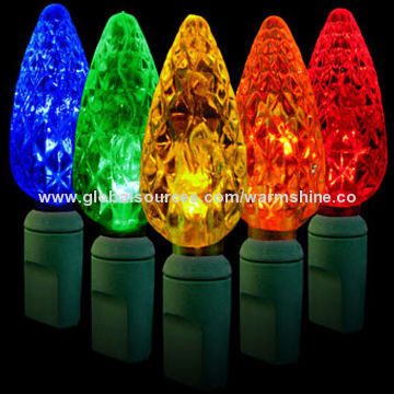 Multicolor LED C6 Christmas Lights with AC 110/240V Voltages