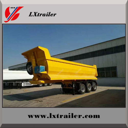 3 axle steel tipping tipper semi trailer dump trailer