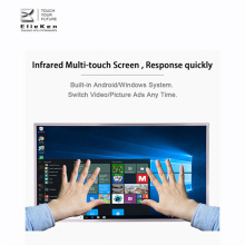 Indoor HD android wall-mounted display touch screen kiosk