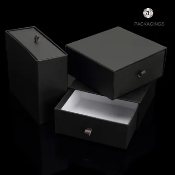 Hot sale customized matte black slider box