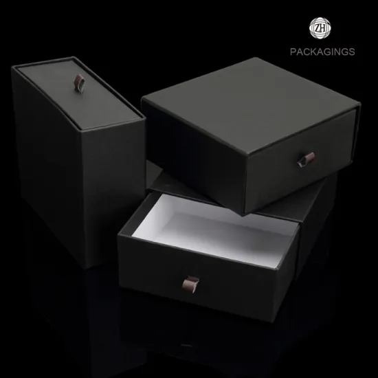 Hot sale customized matte black slider box