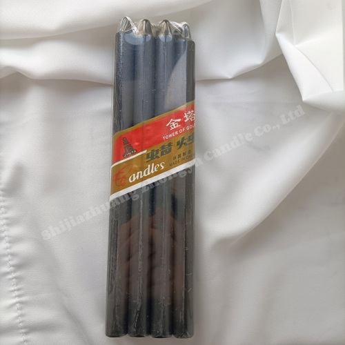 Wholesale religious black stick candles custom label candle