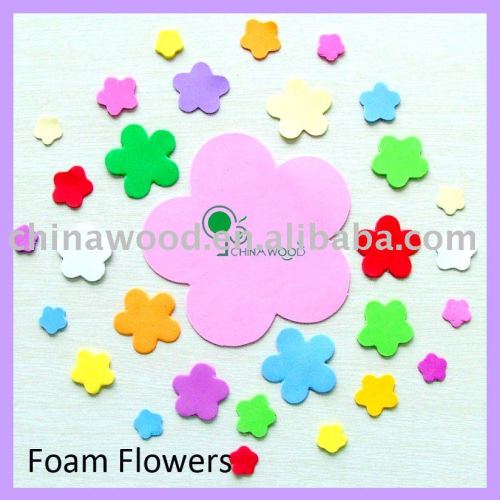 Assorted Peel and Stick Foam Flower