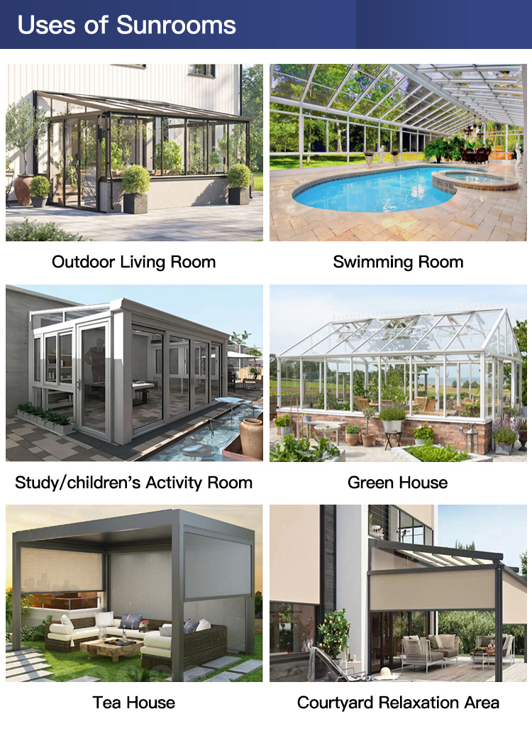 Aluminium Glass Solarium Sunroom