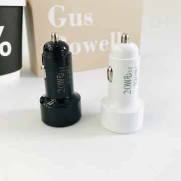 LZ-201PD20W QC3.0 Fast Charging Car Charger A+C for iPhones and Samsung