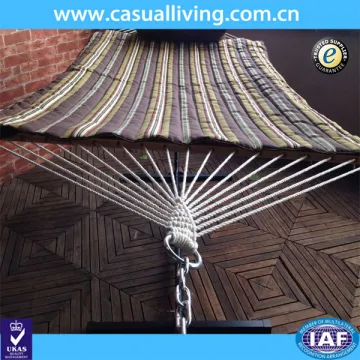 Outdoor Patio Quilted Double Hammocks With Pillow