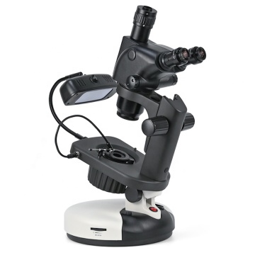 ASZ-ZT9B Black Trinocular Jewelry Gemological Dark Field Microscope
