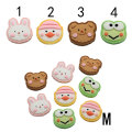 Cartoon Resin Animal Flat Back Charms Artificial Rabbit Bear Frog Home Ornament DIY Head Accessory Slime Filler