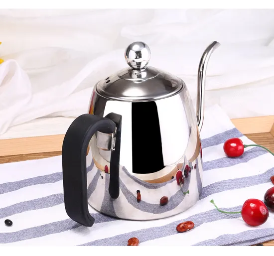 High Quality Food Grade 304 Shinny Stainless Steel Coffee Pot