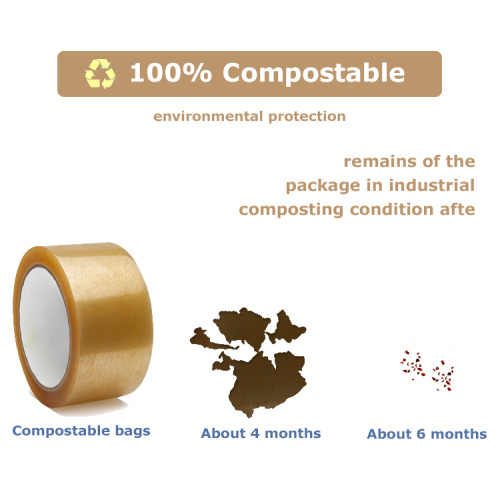 Eco-friendly compostable sealing tape