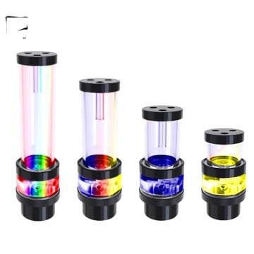 Bykski AIO Water Pump D5 RGB, 200mm Pump+Reservoir Combo, 1100L/H Flow, 5M Lift