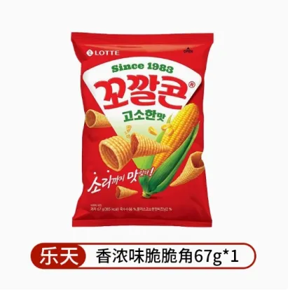 Lotte Crispy Snacks Puffed Delight for Every Taste