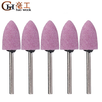 Haowook 5pcs/set 3*12mm Abrasive Mounted Stone For Dremel Rotary Tools Grinding Stone Wheel Head Dremel Tools Accessories