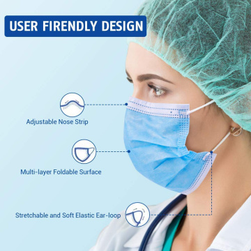 Disposable Medical 3-Layer Protective Face Masks