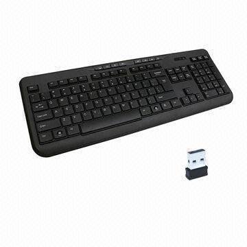 2.4GHz Wireless Keyboard, Up to 10,000,000 Keycaps Lifetime, Easy to Operating