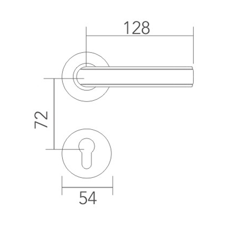 Stainless steel split lock