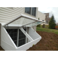 Basement casement windows with screen for house