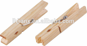 Natural pine wood clothespin