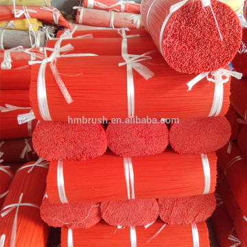 Plastic road sweeper brush filament