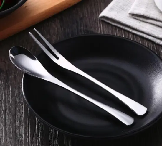 Stainless Steel Flatware Set for Fruit and Coffee