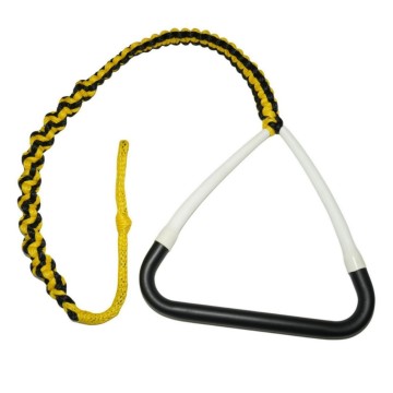 Water ski tow rope floating handle