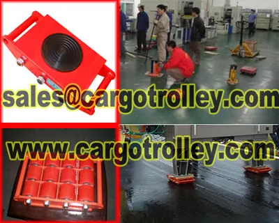 Roller skids and cargo trolley applications