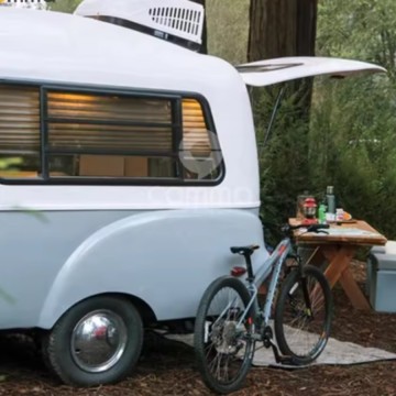 Independent Suspension aluminum camper trailer with shower