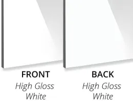 Glossy White Aluminium Composite Panel
