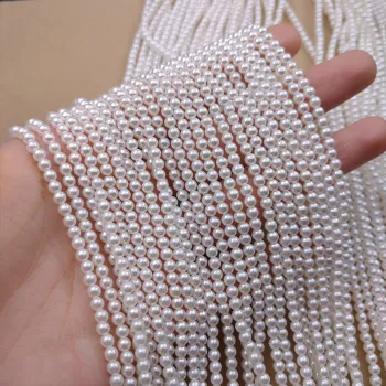 Lan Guang Wholesale 650-Color 2-10mm Glass Imitation Shell Pearl Beads for DIY Jewelry