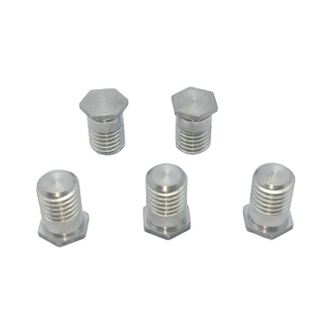 303 stainless steel M7*10 hexagon shaped bolt metric hex head machine screws