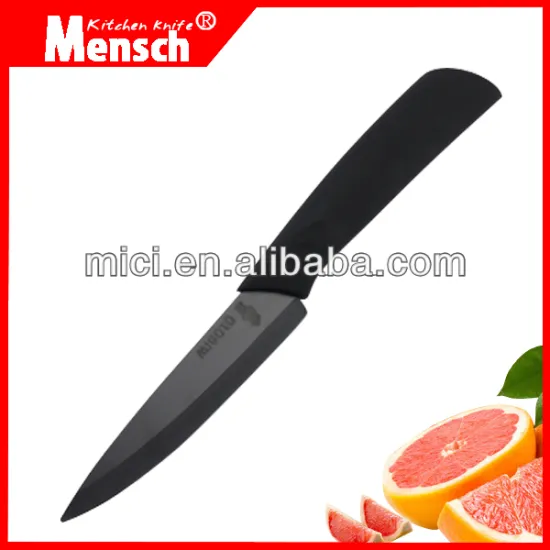 5 inch hot selling ceramic utility knife with black blade